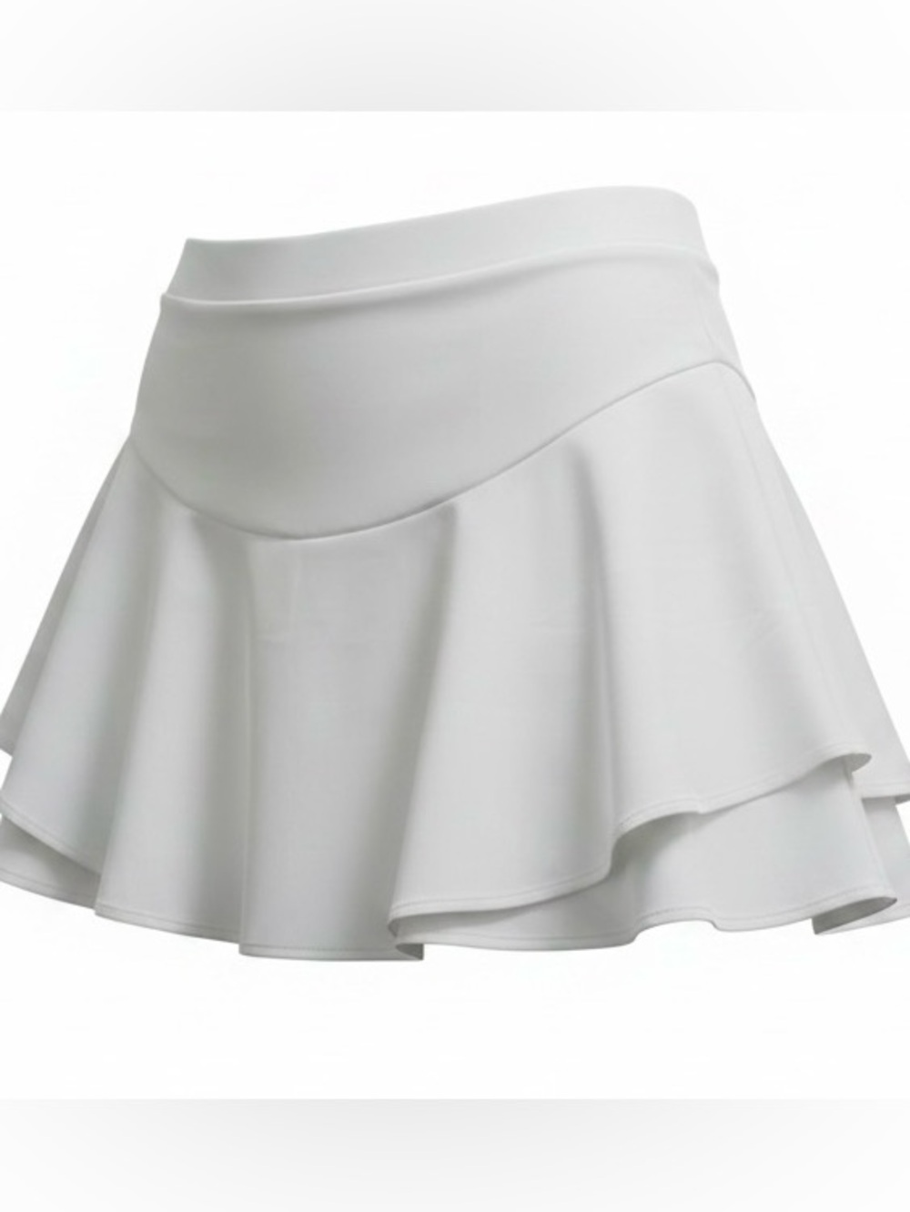 Avidlove Women’s White Tennis Athletic Skirt Stretch Elastic Waist, XXL